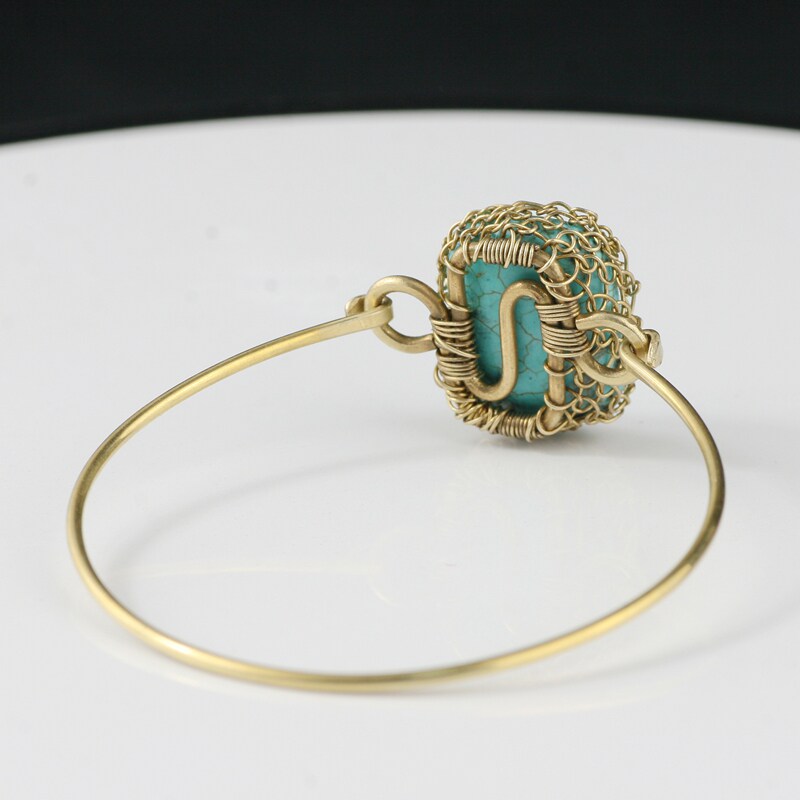 手饰/手串 素元原创首饰绿松石手镯女长方形手工编织个性文艺复古清新森手饰 OTHER