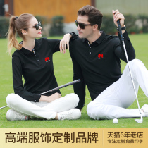 Corporate polo shirt long sleeve custom t-shirt Work clothes printed logo tooling cultural advertising shirt tooling custom embroidery