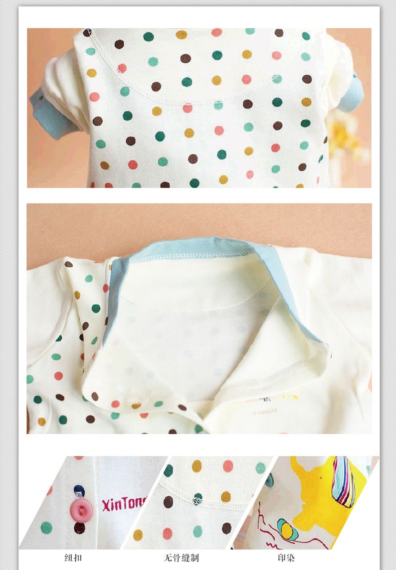 Babyiesies cotton mùa xuân và mùa thu nam nữ quần áo mùa hè quần áo mỏng romper quần áo sơ sinh 0-3-6 tháng jumpsuit trẻ em thu đông