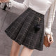 Весенняя плиссированная юбка А-силуэта для миниатюрных женщин, летняя короткая юбка, новая модель для женщин весна-осень 2025, высококачественная короткая юбка.