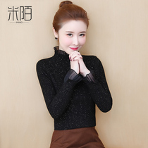 Spring money high-end lace undershirt womens clothing 2022 The new summer slim fit into the clothes European Station Yangqi