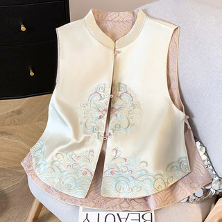 国风洋气马甲外套女春秋冬季2025年新款外穿时髦时尚欧货背心马夹