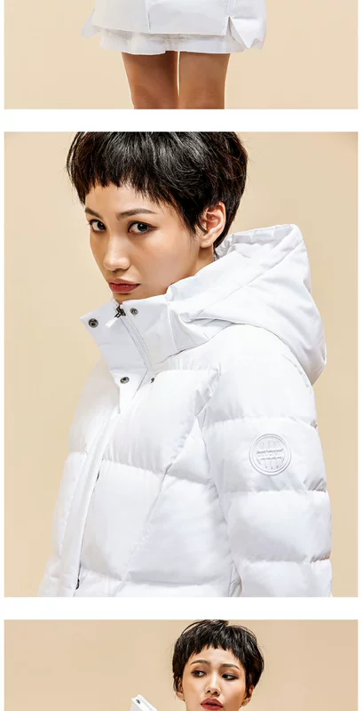 Anta trang web chính thức flagship áo khoác nữ 2019 mới dài phần thời trang áo khoác trùm đầu xuống áo khoác - Thể thao xuống áo khoác