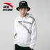 Anta thể thao áo gió nam 2019 mới đen trắng Giải thích logo về thời trang áo khoác đơn giản cho nam - Áo gió thể thao Áo gió thể thao