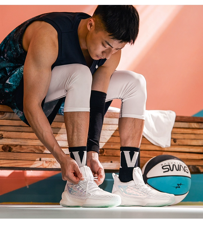 Giày Anta giày bóng rổ trang web chính thức flagship 2019 mùa hè Giày KT Giày hoa nước hoa thế hệ 1 giày thể thao nam 5 - Giày bóng rổ