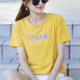 Cotton 2020 mới mùa hè t-shirt của phụ nữ phụ nữ ngắn tay của Hồng Kông phong cách đơn giản thư-in Hồng Kông gió ins của phụ nữ quần áo triều