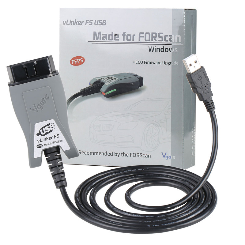 Ford Forscan Hs/Ms-Can Elm327 Vlinker Line for Ford Forscan Hs/Ms-Can Brush Hidden