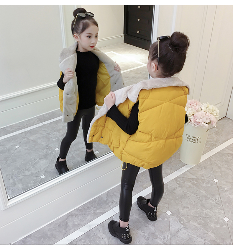 Áo vest nữ mùa đông 2018 phiên bản mới của Hàn Quốc mùa thu đông trẻ em cho bé ngoại quốc áo vest đôi dày áo len nam thu đông bé trai
