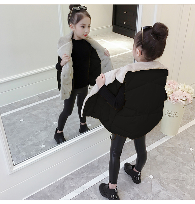 Áo vest nữ mùa đông 2018 phiên bản mới của Hàn Quốc mùa thu đông trẻ em cho bé ngoại quốc áo vest đôi dày áo len nam thu đông bé trai