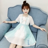 Ханьфу, платье, детская шифоновая летняя одежда, китайский стиль