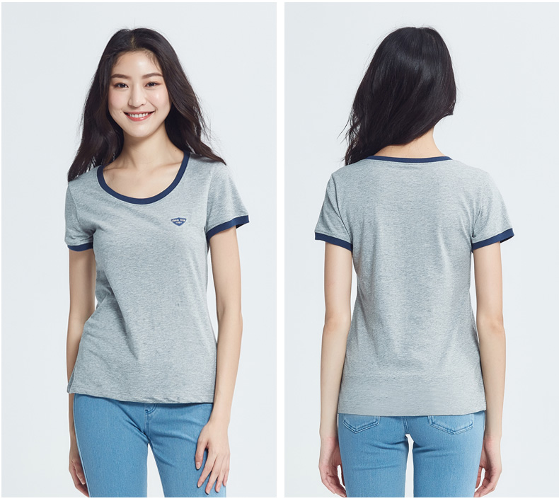 Nên và mùa hè mát mẻ cho quý cô mới áo thun cotton ngắn tay phục vụ tại nhà áo sơ mi ngắn tay cổ tròn màu sắc rộng rãi đồ ngủ bộ ngủ nam
