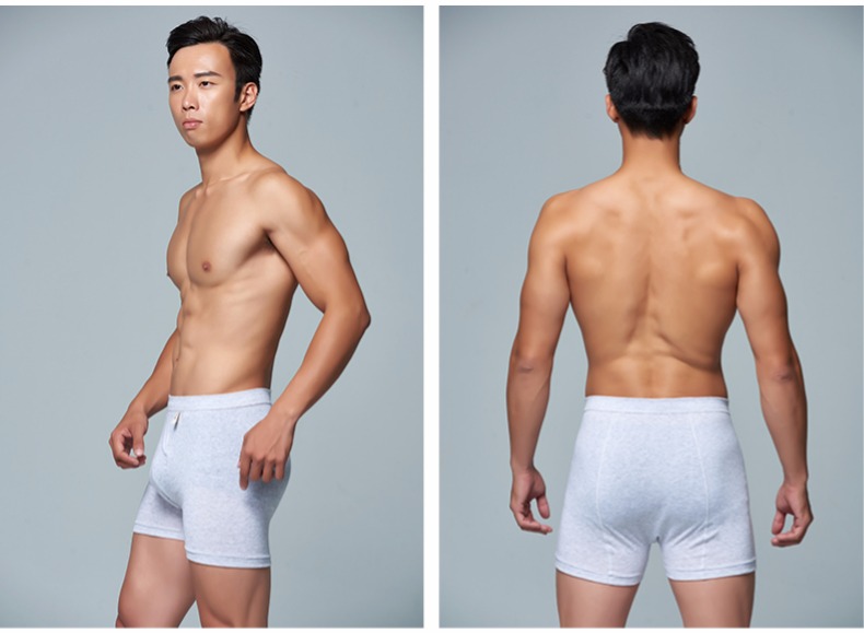 Nên và mát mẻ đồ lót nam cotton cao eo boyshort quần short cotton kích thước lớn trẻ trung thoáng khí quần boxer 3 tải quan lot su