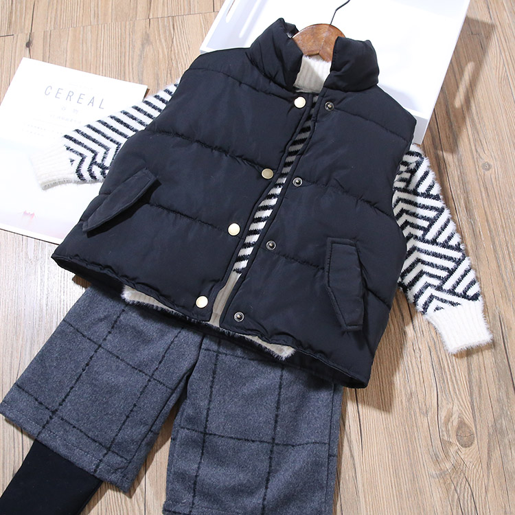 Quần áo trẻ em gái vest mùa thu đông 2018 mới vest cotton hoang dã Phiên bản hàn quốc đại dương áo vest trẻ em dày mùa đông quan ao tre em