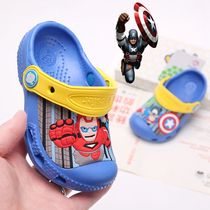 Childrens sandals summer boys children Spider-Man Captain America cartoon Super flying man boy hole shoes
