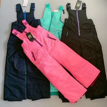 Childrens parent-child ski pants female boy thick waterproof single double board ski strap pants cold-proof and wear-resistant snow village