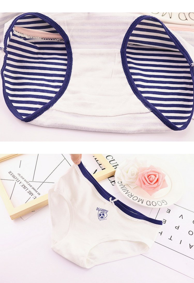 Đồ lót nữ cotton hoạt hình không có dấu vết giữa eo lớn cô gái dễ thương cotton gian hàng tam giác quần gợi cảm quần lót nữ trung niên