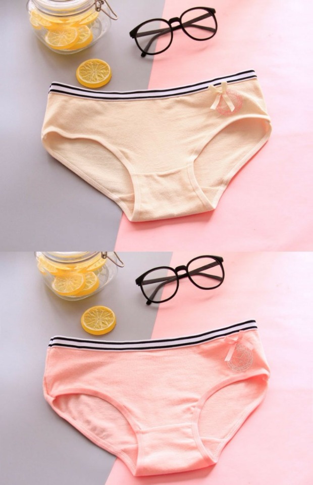 Quần lót cotton nữ màu trơn thoải mái eo thấp gợi cảm tập tin cotton sinh viên quan xi nam