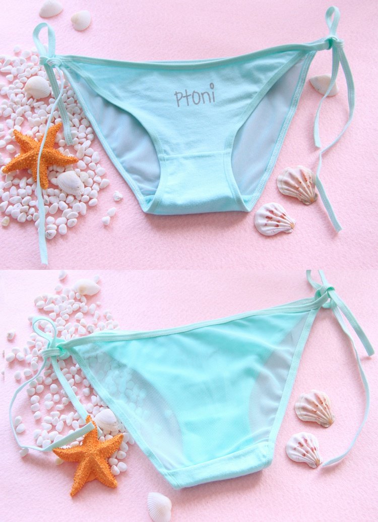 Quần lót rỗng nữ gợi cảm quần lót lưới nữ cô gái thắt eo thấp cotton 裆 quần học sinh quan lot tam giac