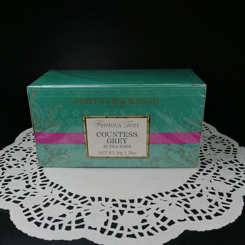 FM UK's Queen's FortnumMason Countess Grey's Lady Black Tea 25 tea bag