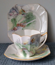 Already sold for the British Shelley Bone Porcelain Anne Queen Anise Cup Sheep and Cottage