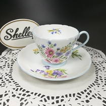 Book the British Shelley Shelley Antique Bone Porcelain Little Wild Flower Series Coffee Cup Two-Piece Set