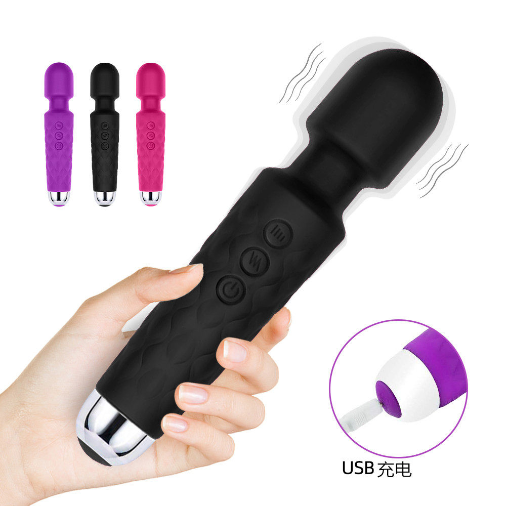 Handheld vibrating massage stick small wireless home electric cervical lumbar portable multi-functional full body massager