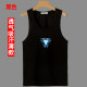 Glow-in-the-dark Iron Man Vest Men's Pure Cotton Slim Fitness Muscle Dog T-Shirt Sleeveless Waistcoat Plus Velvet Reactor Clothes