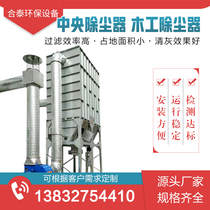 Central high temperature pulse bag filter system industrial woodworking workshop dust collection and dust treatment environmental protection equipment