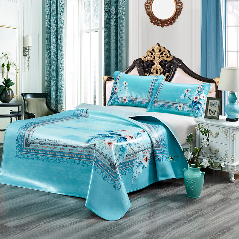 Cowhide mat painting first layer buffalo leather cool mat soft hard leather mattress mat three-piece set 1.8 meters 1.5m1.2