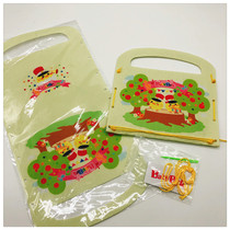 Japanese childrens DIY tote bag handmade material bag