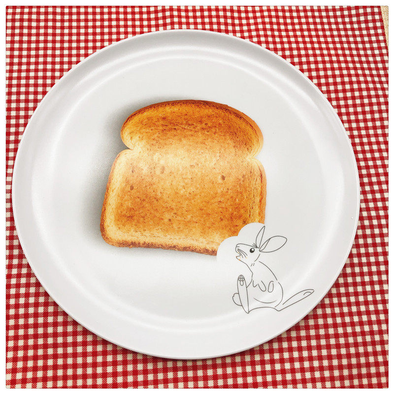 Toast Pan Breakfast Pan Bull Picky Pan Food Grade Snack Dish Dessert Dinner Plate Cartoon Melamine Resin