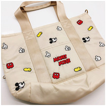 Day single ROO cartoon embroidered nylon tote bag Hand bag TOEFL bag