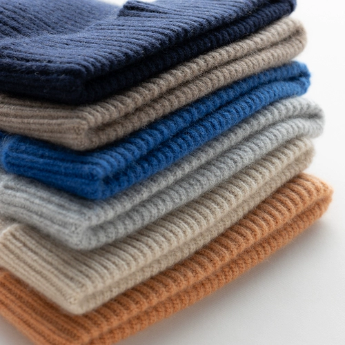 Демисезонная удерживающая тепло шерстяная кашемировая вязаная шапка подходит для мужчин и женщин, увеличенная толщина