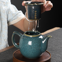 Teapot ceramic filter kiln single pot large capacity household with inner kung fu tea set tea maker cup set
