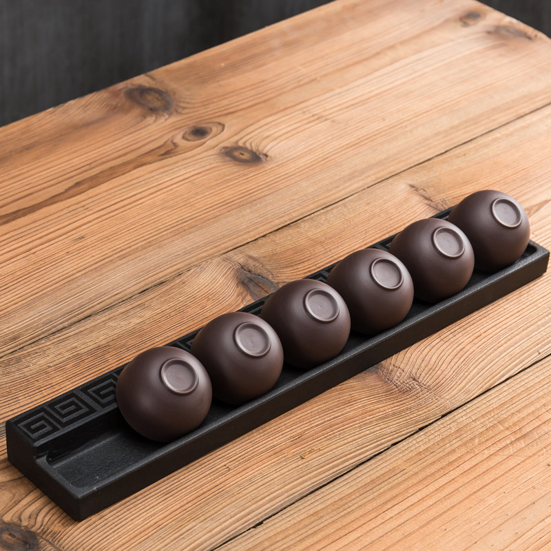 Ugin Stone Teacup Shelf Tea Ceremony Cup tea tray Large natural whole stone Carved Tea Road Accessories Cup Shelf Tea Cup