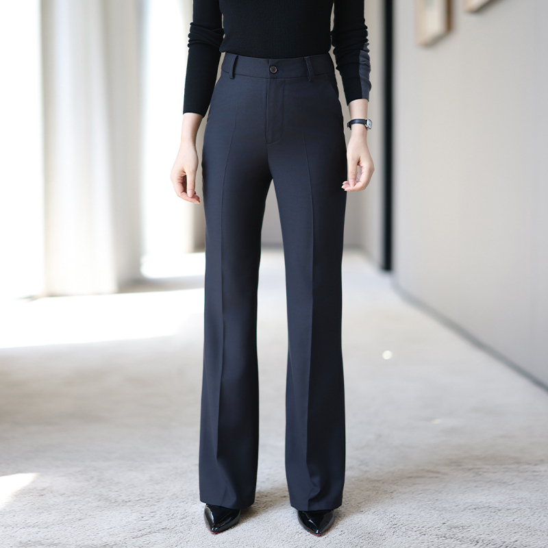 Commuting Leg-Enhancing~ Draped Narrow Wide-Leg Pants for Women, High-Waisted New Style Professional Suit Pants, Casual and Elegant Straight-Leg Pants Commuting Leg-Enhancing~ Draped Narrow Wide-Leg Pants for Women, High-Waisted New Style Professional Suit Pants, Casual and Elegant Straight-Leg Pants
