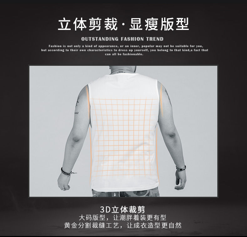Áo vest nam không tay nam size lớn đi biển 2019 hè mới cộng với phân bón để tăng chất liệu cotton thể thao - Áo vest cotton áo vest nam tuổi 50