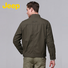 Куртка jeep/吉普专柜同款百搭简约男装外套立领休闲大码夹克
