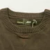 JEEP / Xe jeep nam mùa thu đông mới len nguyên chất màu rắn cổ tròn áo len dệt kim rộng JW12KS201 - Áo len