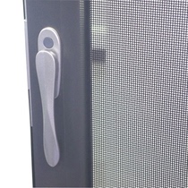 Golden steel mesh window screen integrated hardware folding door handle hidden handle diamond mesh aluminum alloy square shaft flat handle