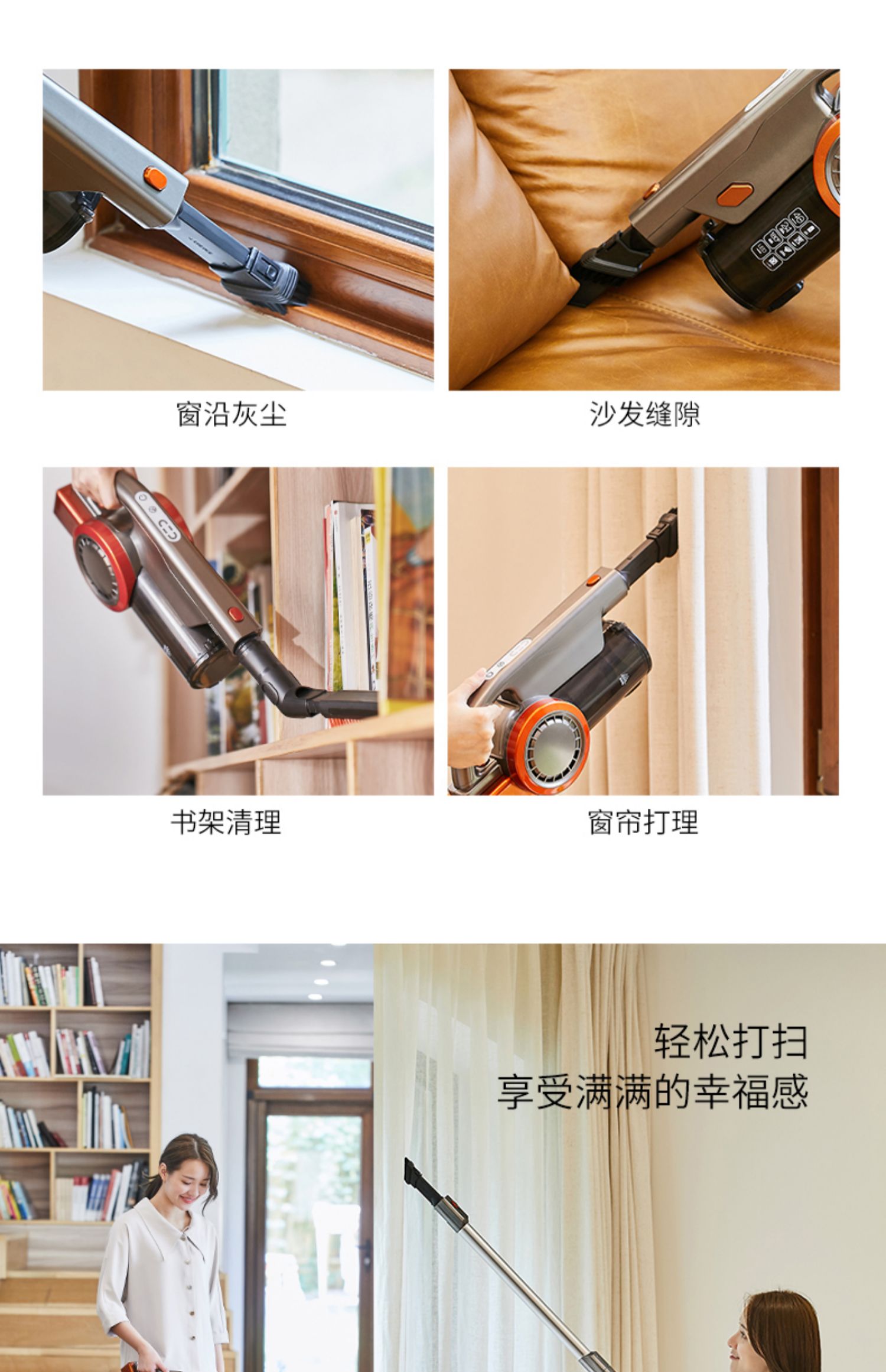 robot hút bụi center Máy hút bụi không dây hộ gia đình nhỏ cầm tay với máy khử mùi sạc không dây mạnh mẽ cực kỳ êm ái - Máy hút bụi máy hút bụi deerma cm800