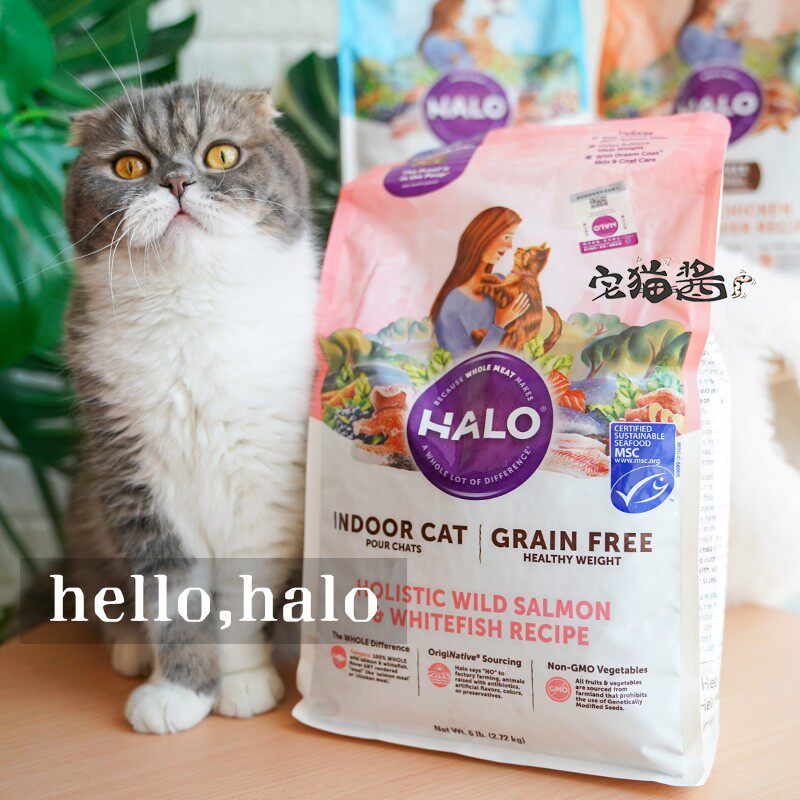 Halo natural halo body body of cat grain sensitive gastrointestinal sensitivity and grain grain and grain-free grain of 10 lb