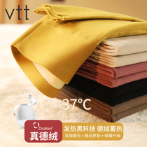 Duvet Warm Pants Girl Child Middle High Waist No Bones And Autumn Pants Large Child Beating Underpants In Winter Plus Suede Cotton Pants