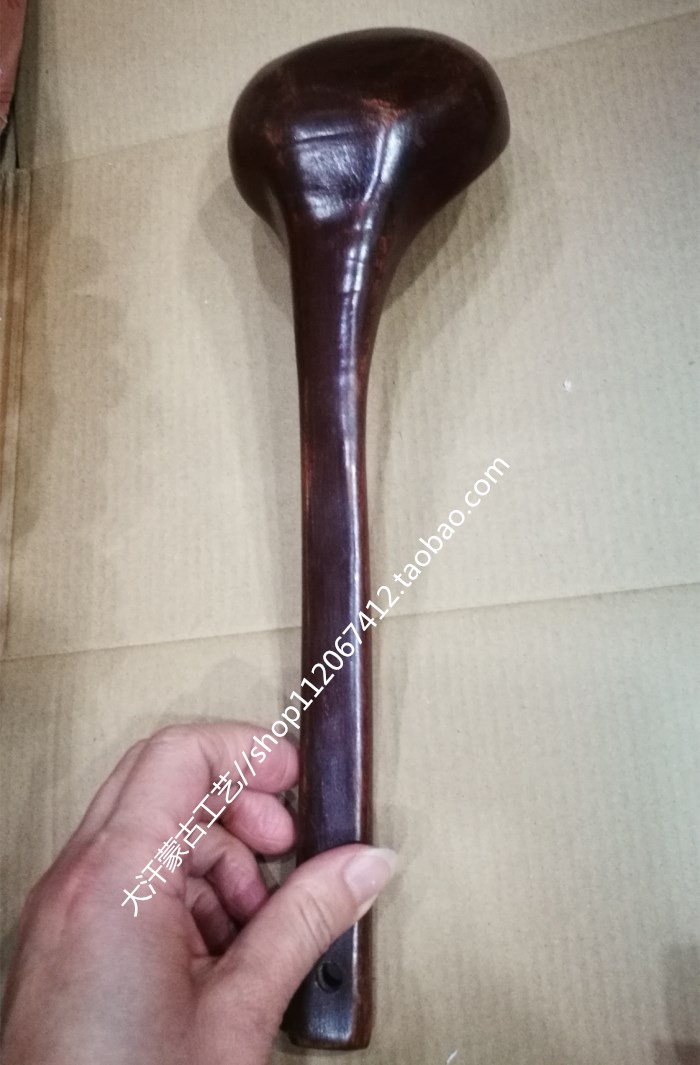 Food spoon wooden spoon copper spoon copper scoop Mongolian tableware pure wooden spoon bronze ware Mongolian specialty tableware tableware spoon