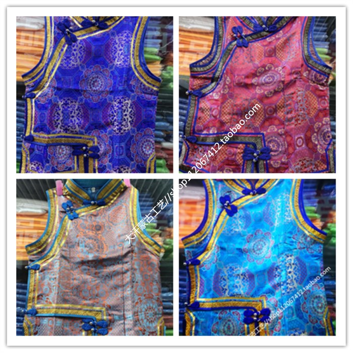 New Mongolian Margaret Lady Male Clark Shoulder Short Half-sleeved Modern Modern Modern Modern Peoples Wind Mongolia Clothing Blue