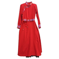 Красный, шифоновый