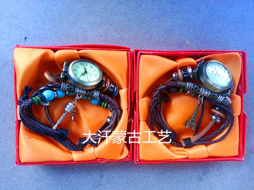 Кожаный браслет, аксессуар, часы, на шнурках, оптовые продажи