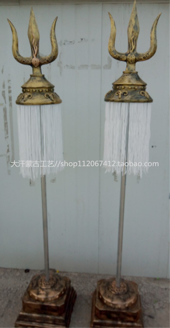 Sulu ingot M Sulide war flag yurt decoration Inner Mongolia craft gift decoration mascot total height 2 1 meters