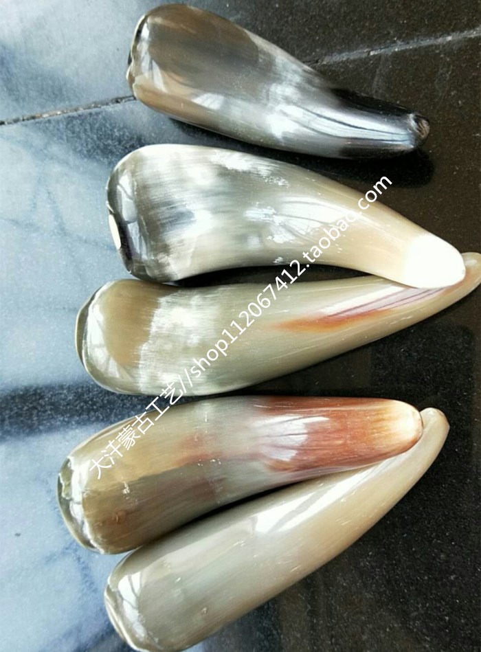 Mongolian horn products Inner Mongolia ethnic craft gift decoration horn rod natural horn vibrator batch hair