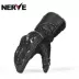 Găng tay da xe máy NERVE bằng sợi carbon chống vỡ gió cưỡi nam bốn mùa du lịch dài mùa xuân và mùa hè - Xe máy Rider thiết bị bảo hộ đầu gối Xe máy Rider thiết bị